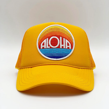 Load image into Gallery viewer, Port Sandz Aloha Trucker Hat - Canary