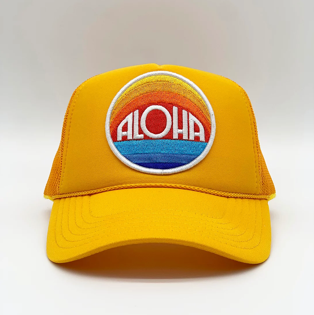 Port Sandz Aloha Trucker Hat - Canary