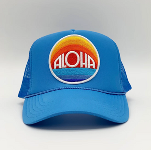 Port Sandz Aloha Trucker Hat - Sky