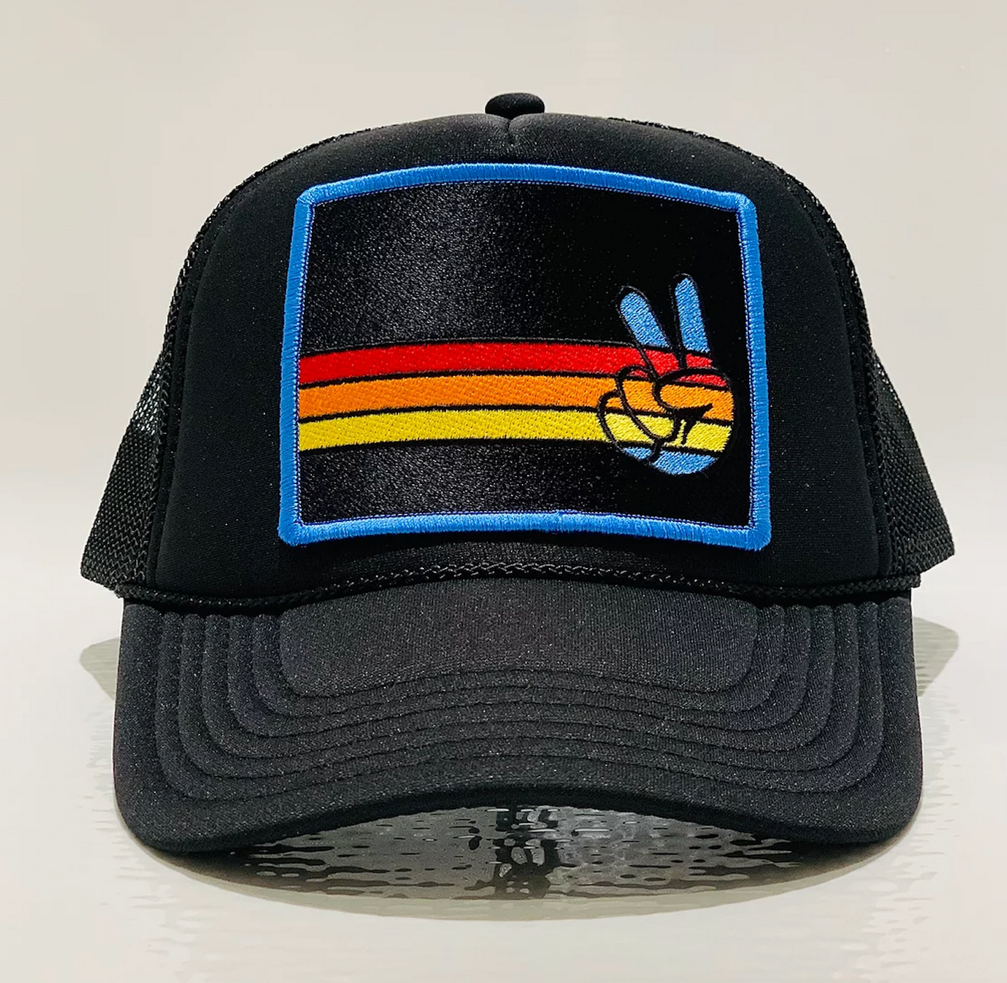 Port Sandz Peace Trucker Hat - Black