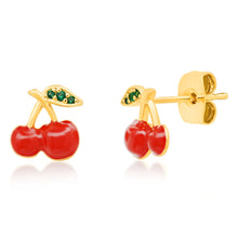 Load image into Gallery viewer, Tai Red Cherry Earrings