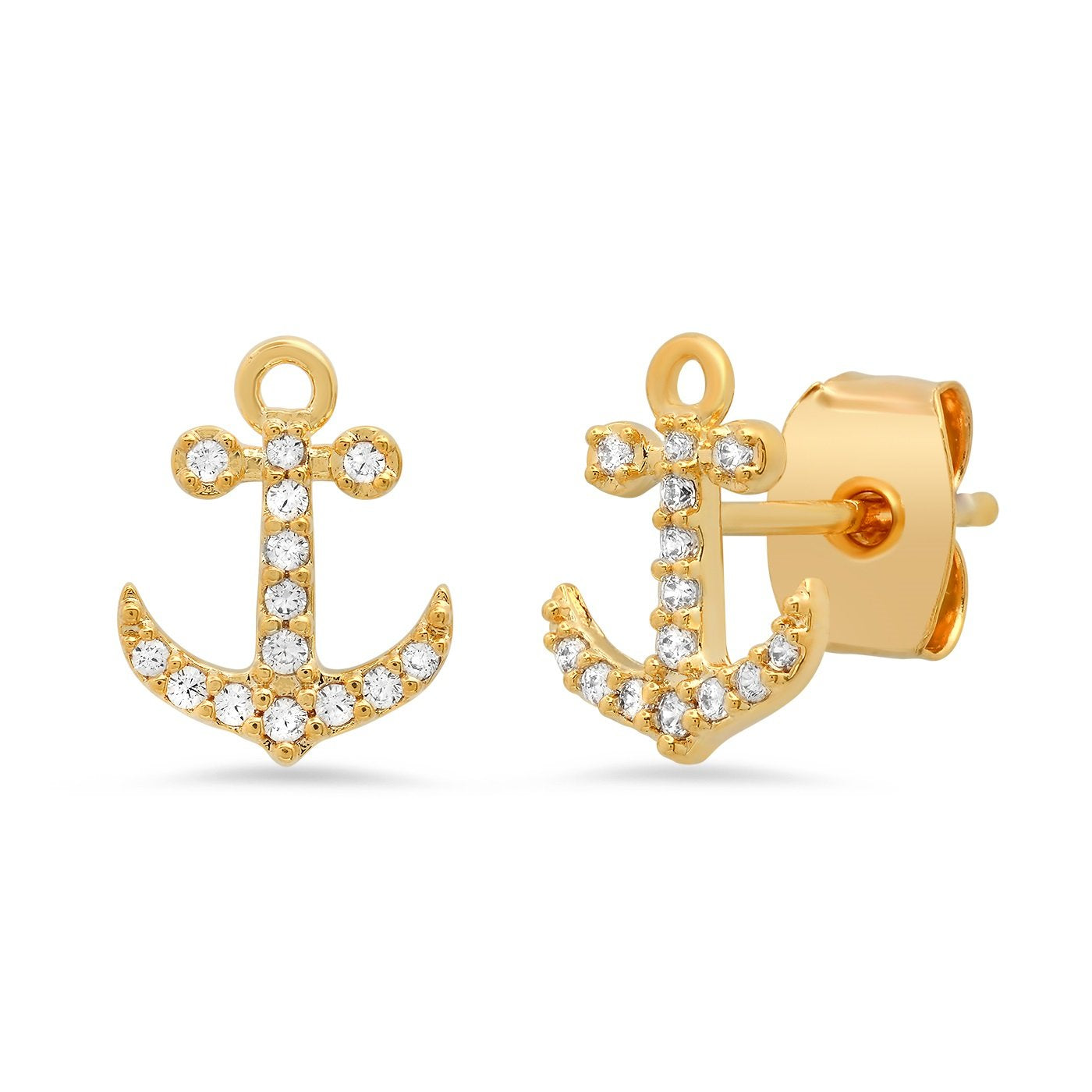 Tai Pave CZ Anchor Studs