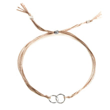 Load image into Gallery viewer, Dogeared Double-Linked Rings Friendship Bracelet - 2 Colors