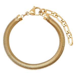 Tai Thick Herringbone Chain Bracelet
