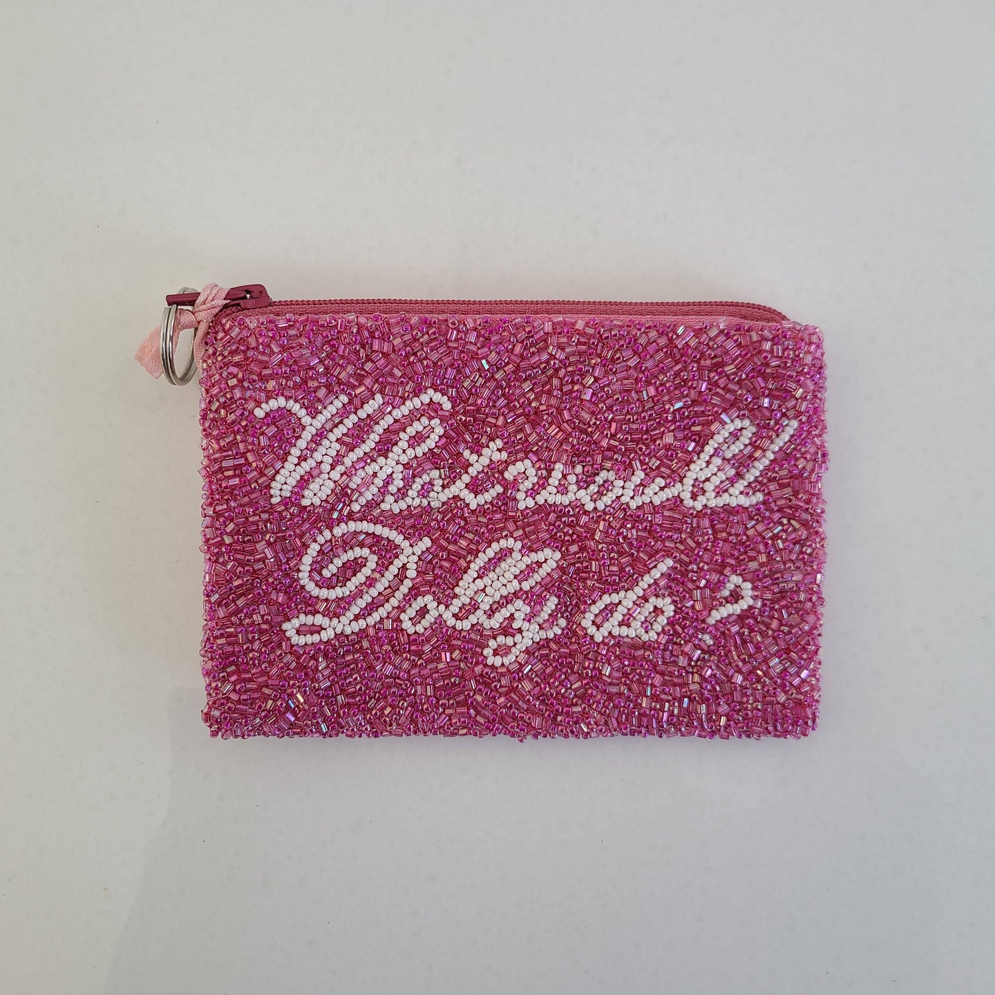 Tiana Designs Beaded Coin Purse - What would Dolly do?