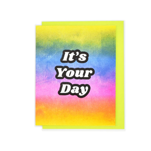 Next Chapter Studio "It's Your Day" Rainbow Gradient Card