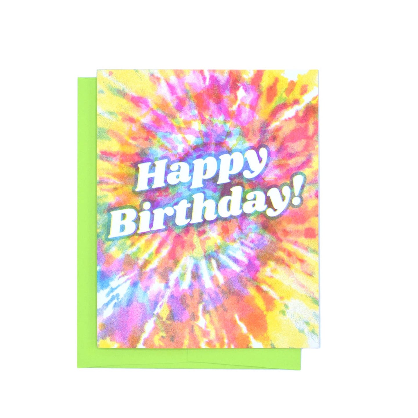 Next Chapter Studio Happy Birthday Tie Dye Retro Greeting Card