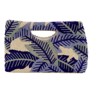 Tiana Designs Beaded Handbag - Blue Palms