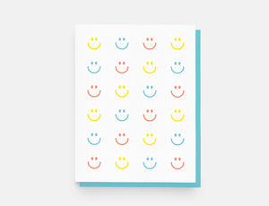 paper and stuff Smiley Face Pattern Greeting Card