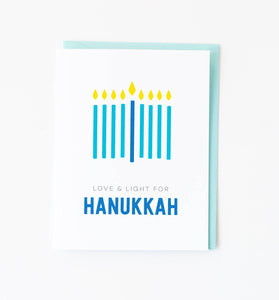 Graphic Anthology - Minimal Menorah Hanukkah Card