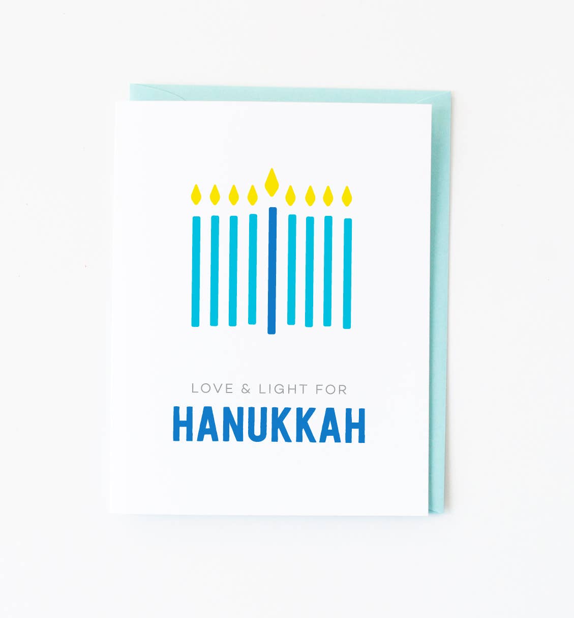Graphic Anthology - Minimal Menorah Hanukkah Card
