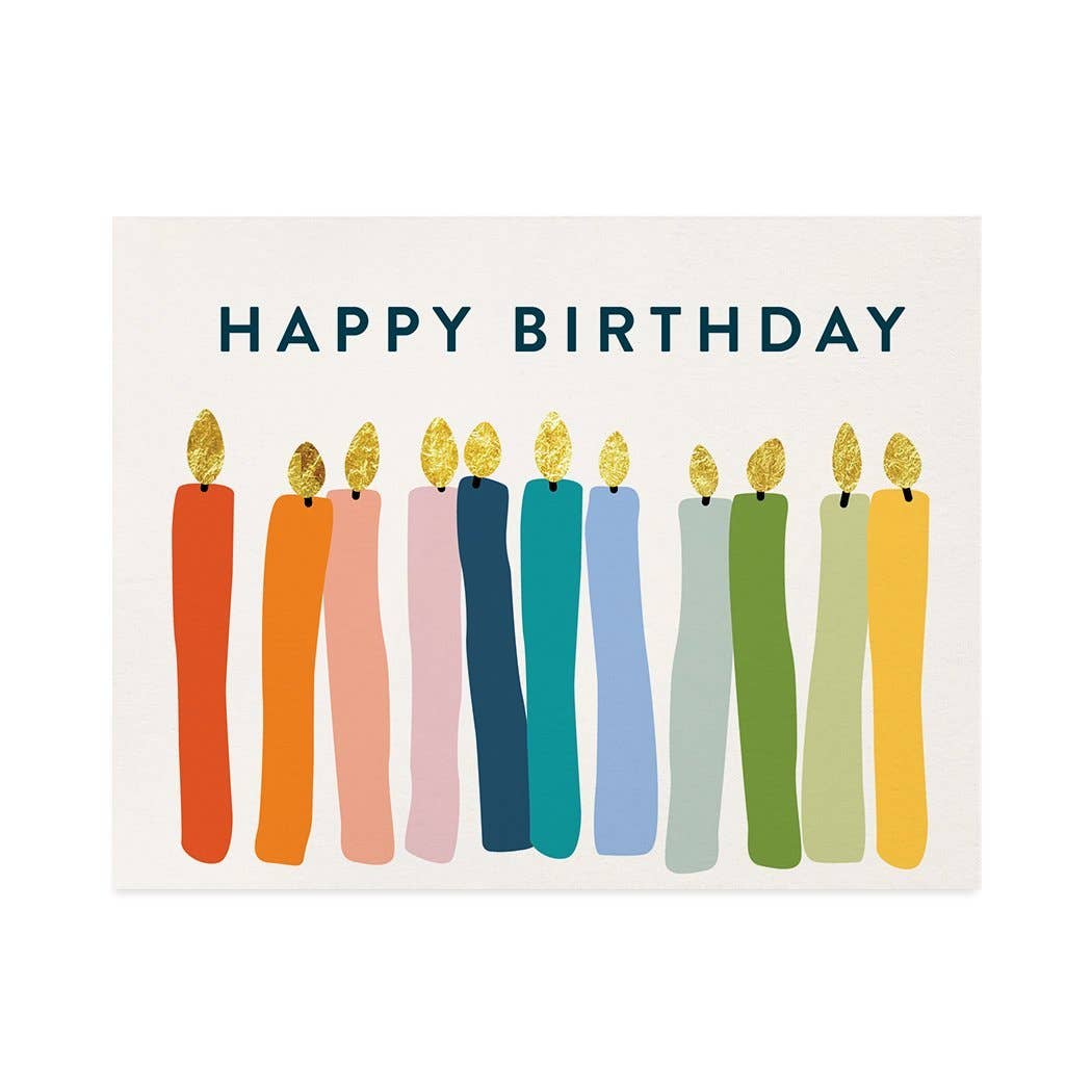 Halfpenny Postage Birthday Card - Birthday Candles