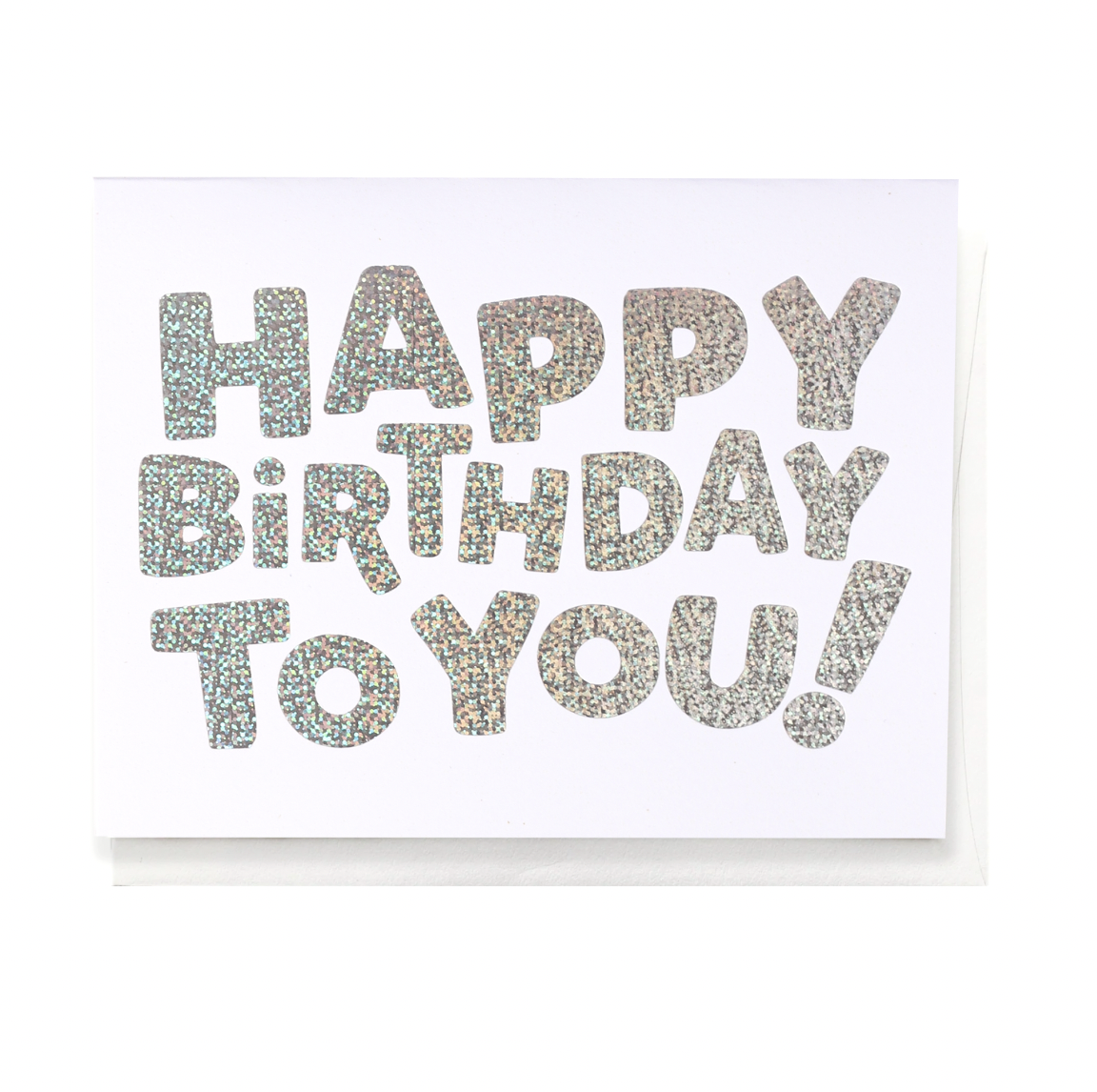 The Penny Paper Co. Happy Birthday Glitter Greeting Card
