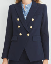 Load image into Gallery viewer, Veronica Beard Miller Dickey Jacket - Navy w/Gold Buttons
