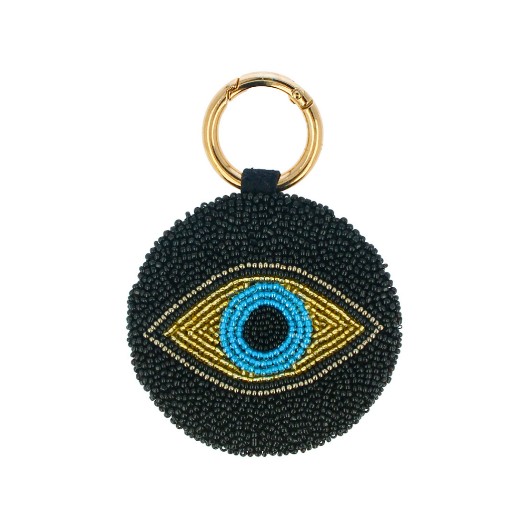 Tiana Designs Beaded  Keychain - Evil Eye