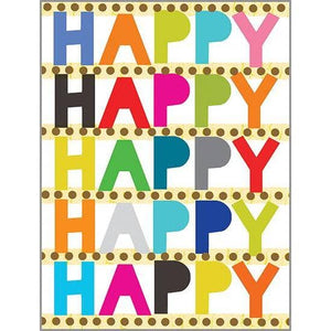 Gina B Designs Happy Happy Birthday Card