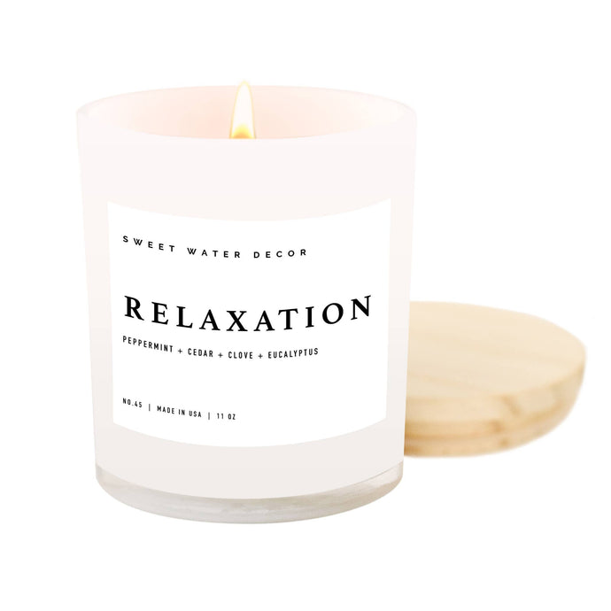 Sweet Water Decor Soy Candle + Wood Lid - Relaxation