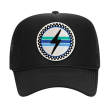 Load image into Gallery viewer, Port Sandz Bolt Trucker Hat - Black
