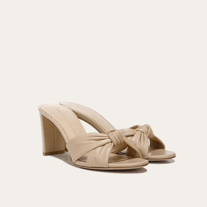 Veronica Beard Ganita Knot-Front Sandal - Nude
