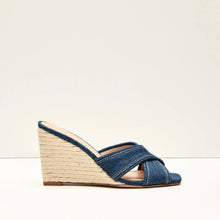 Load image into Gallery viewer, Veronica Beard Edna Sandal - Blue