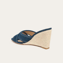 Load image into Gallery viewer, Veronica Beard Edna Sandal - Blue
