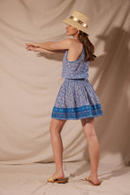 Load image into Gallery viewer, Poupette St. Barth Mini Dress Carine - Blue Mistral