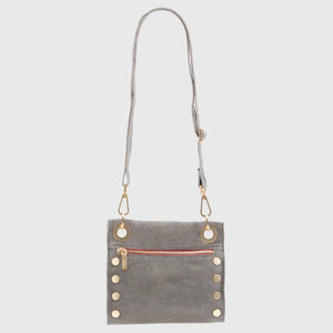 Hammitt Tony Small - Pewter/Brushed Gold Red Zip