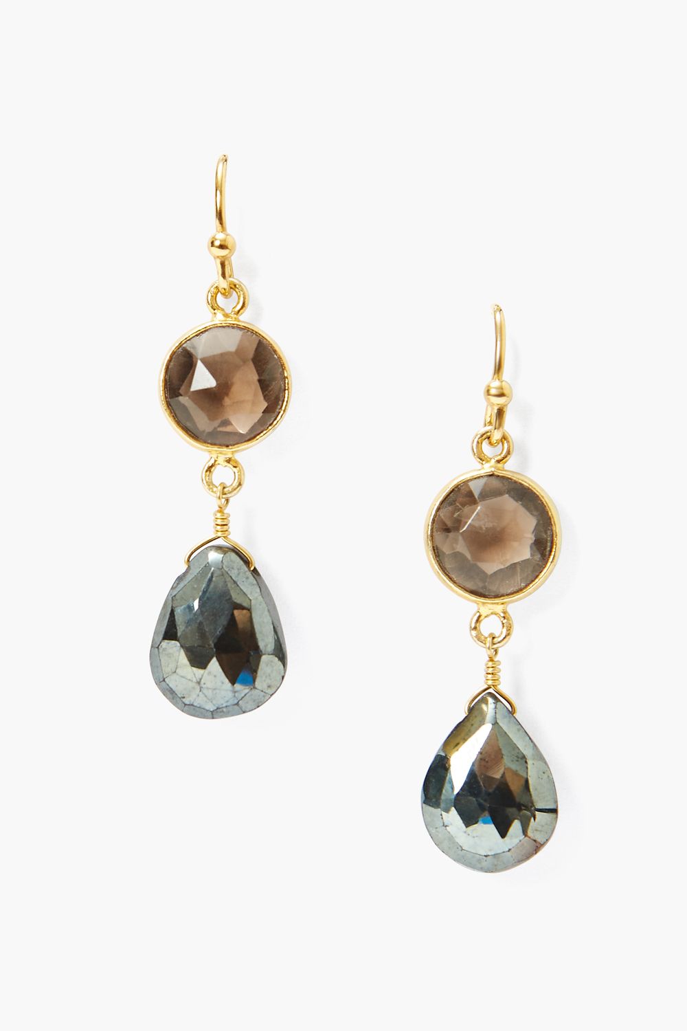 Chan Luu Drop Earrings Smokey Quartz Mix Luck Lafayette