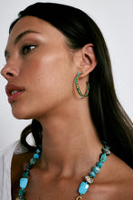 Load image into Gallery viewer, Chan Luu Sedona Hoop Earrings - Turquoise