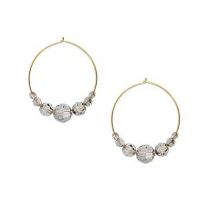 Chan Luu Crystal Hoops - Crystal Satin