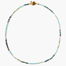 Load image into Gallery viewer, Chan Luu Merida Beaded Necklace - Gold/Amazonite Mix