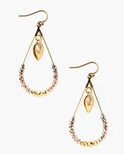 Load image into Gallery viewer, Chan Luu Chandelier Beaded Earrings - Rose Gold Mix