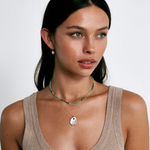 Load image into Gallery viewer, Chan Luu Merida Beaded Necklace - Gold/Amazonite Mix