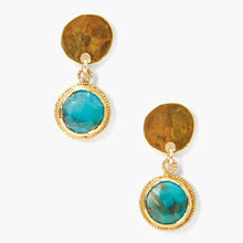 Load image into Gallery viewer, Chan Luu Single Drop Earrings - Gold Turquoise