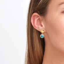 Load image into Gallery viewer, Chan Luu Single Drop Earrings - Gold Turquoise